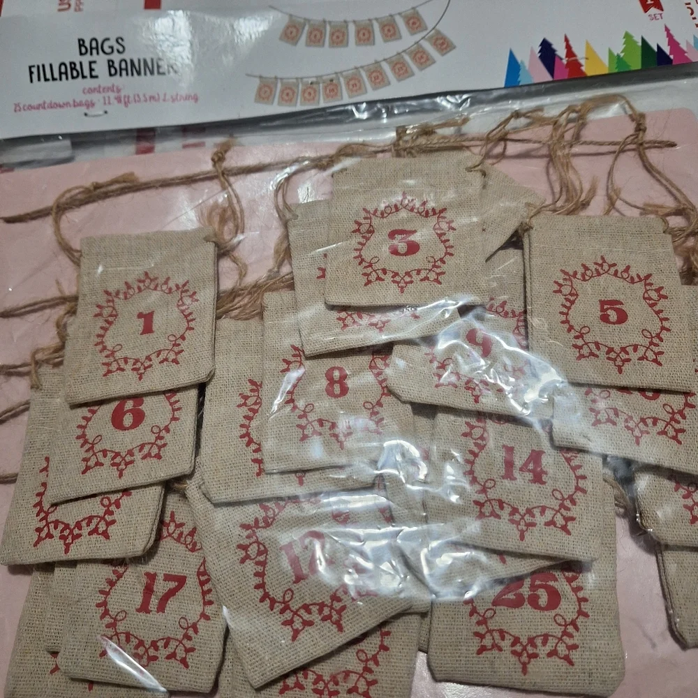 Target CHRISTMAS Bullseyes Playground Advent calendar Canvas Bags Fillable